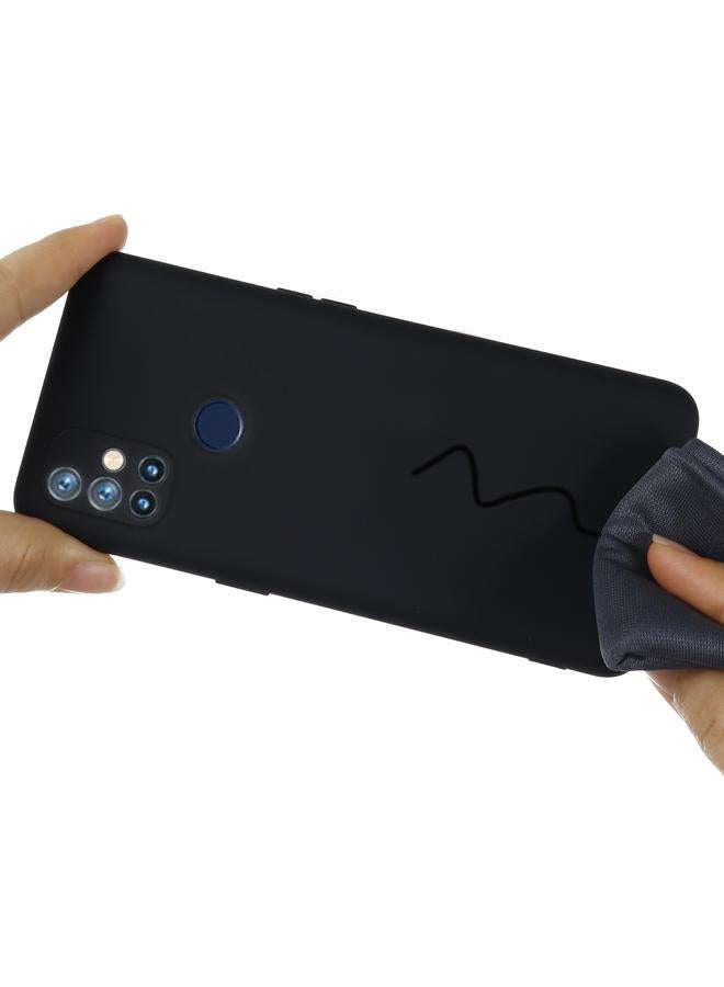 S-TOP Case For OnePlus Nord N10 5G Pure Color Liquid Silicone Shockproof Full Coverage Case - Image 4