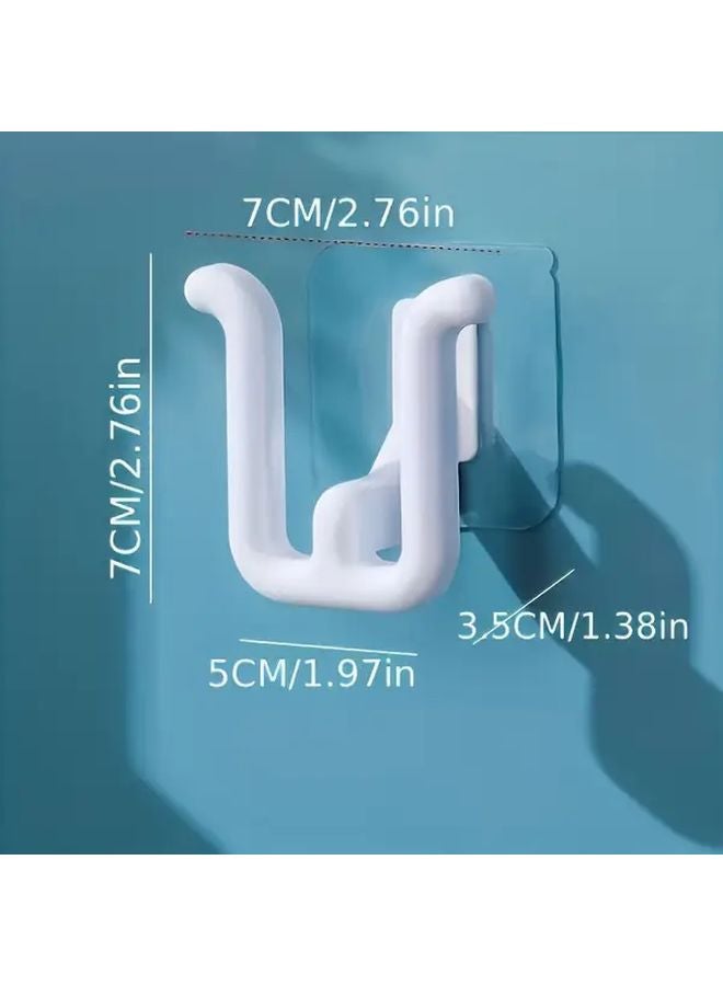 3 Pcs Self Adhesive Shoe Rack With Wall Hooks For Bathroom Kitchen Bedrooms - Image 4