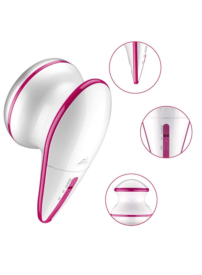 جهاز قابل لإعادة الشحن ومزود بمنفذ USB لإزالة الزغب أبيض/وردي 21.8 x14.5x9.6Ø³Ù†ØªÙŠÙ…ØªØ± - Image 2