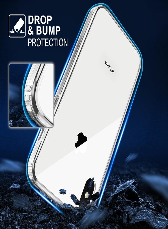 TENOC Phone Case Compatible with iPhone Xs Max, Clear Case Non-Yellowing Protective Bumper Hard Back Cover for 6.5 Inch - Image 3