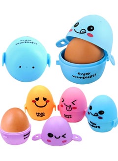 CMGTYYD 4Pcs Portable Egg Storage Box, Lovely Cartoon Egg Box, Pla-stic Egg Protector Tray for Outdoor Hiking Travel Picnic Camping Essen-tial  - Image 2