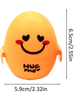 CMGTYYD 4Pcs Portable Egg Storage Box, Lovely Cartoon Egg Box, Pla-stic Egg Protector Tray for Outdoor Hiking Travel Picnic Camping Essen-tial  - Image 5