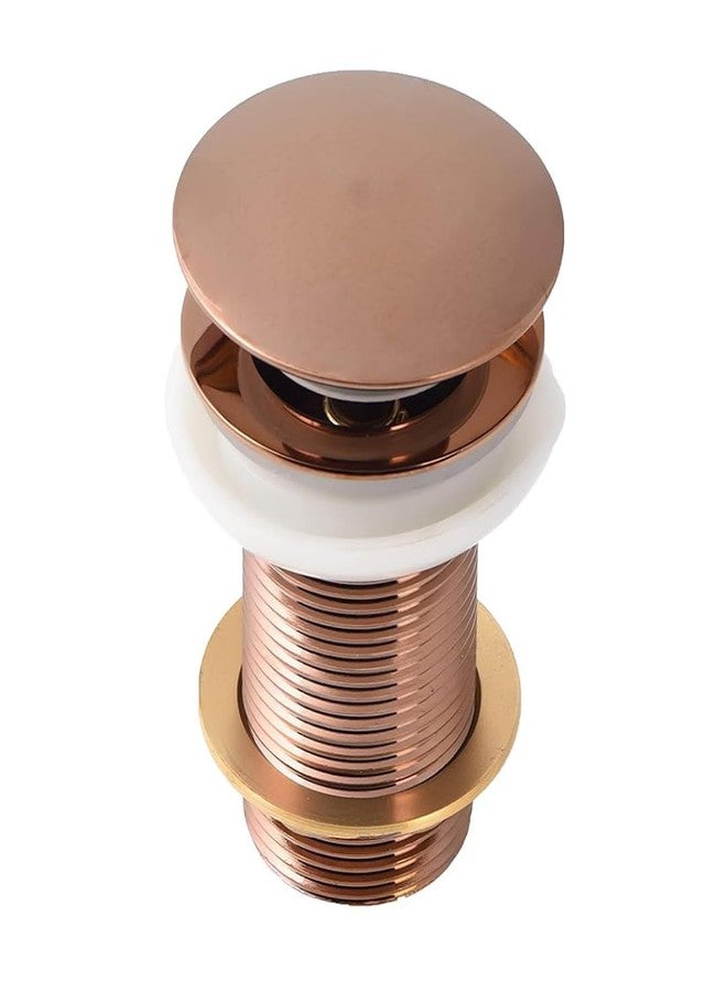 COSSIMO Stainless Steel 3"Inch Rose Gold Pop-up Waste Coupling for Wash Basin | 32 MM Full Thread Waste Coupling For Basin (Pack of 1) - Image 1