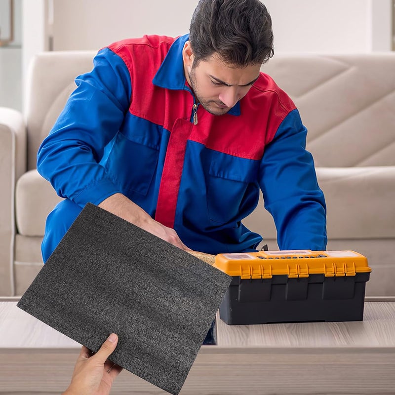 Alipis Black Epe Foam Board 330x250x40mm Packing Foam Insert Cushioning Liner for Tool Box and Craft Storage Drawers - Image 4