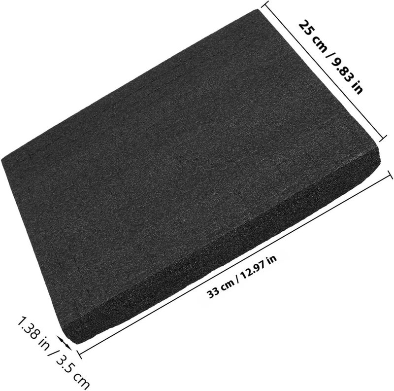 Alipis Black Epe Foam Board 330x250x40mm Packing Foam Insert Cushioning Liner for Tool Box and Craft Storage Drawers - Image 2