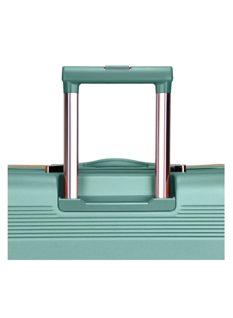 سيناتور Hard Case Trolley Luggage Set For Unisex ABS Lightweight 4 Double Wheeled Suitcase With Built In TSA Type lock A5125 Set Of 4 Light Green