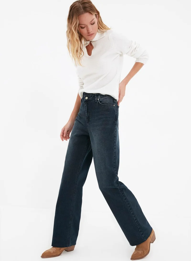 trendyol High Waist Straight Jeans
