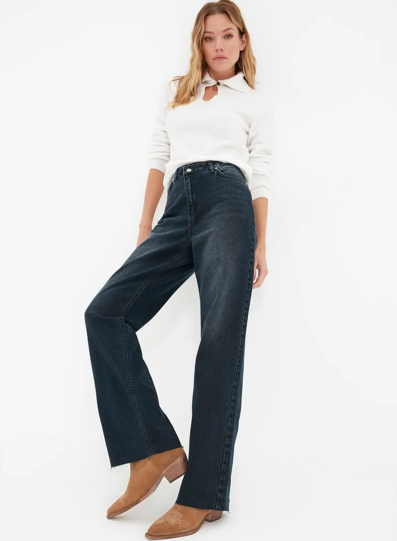 trendyol High Waist Straight Jeans