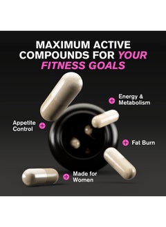 VitaRaw Fat Burner for Women 60 Capsules  - Image 3