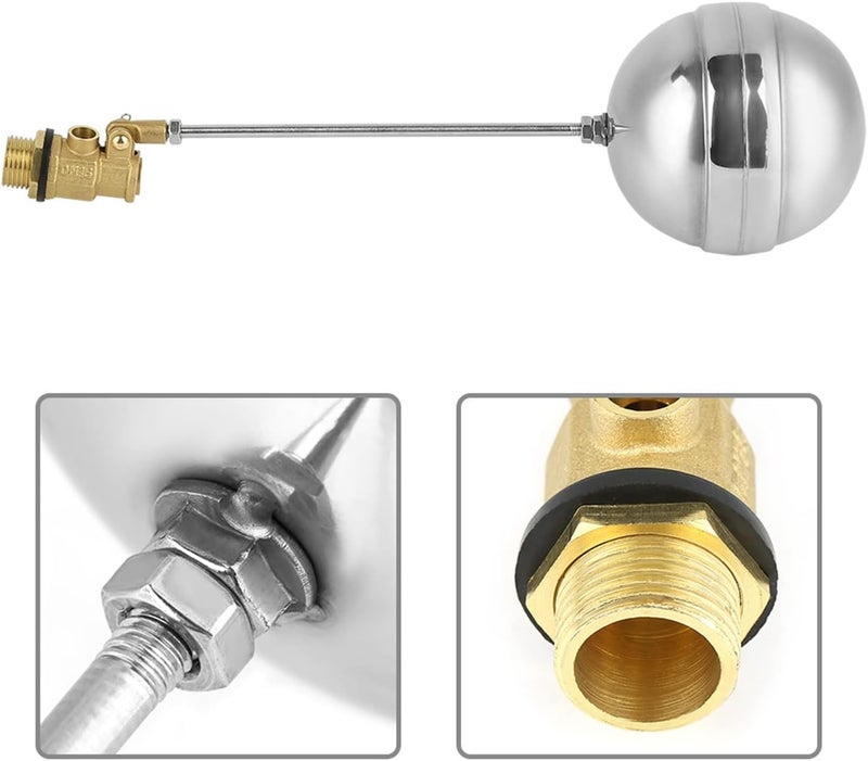 DN15 Float Ball value, Water Sensor Stainless Steel with Brass, for Magnetic Level Switch and Liquid Level Measurement - Image 4