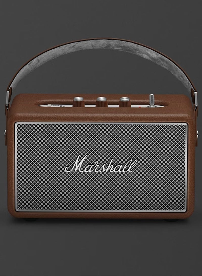 Marshall Kilburn III Portable Bluetooth Speaker, 50+ Hours Battery Life, 360° Sound, IP54 Water & Dust Resistance, Vintage Design, USB-C Charging - Brown - Image 5