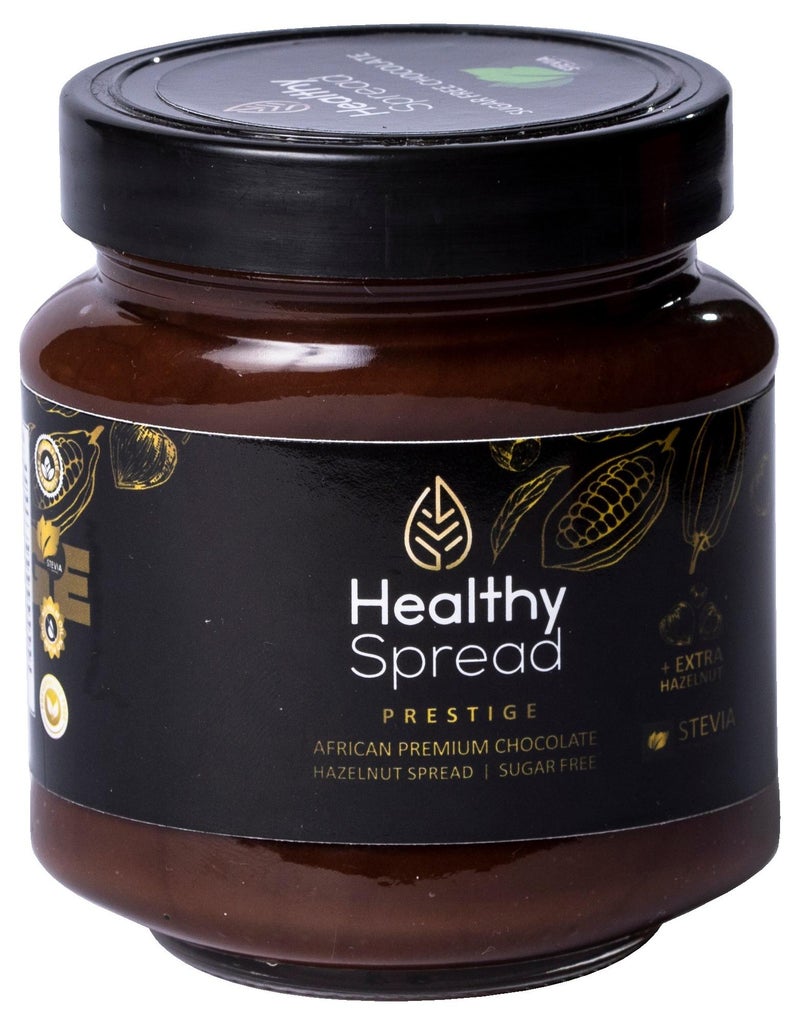Healthy spread prestige chocolate (with hazelnut pieces) 210g