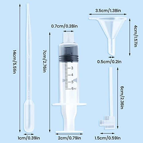 NUOMI 2 Set Perfume Refill Tool Kit, Plastic Perfume Syringe Extractor for Liquid Cologne Fragrance Sample Essential Oils, Travel Use - Image 3