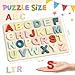 Zeoddler Alphabet Puzzles ABC Preschool Learning Toys Wooden Toys for Toddlers Alphabet Shape Puzzles for Kids Gift for Girls Boys - Image 4