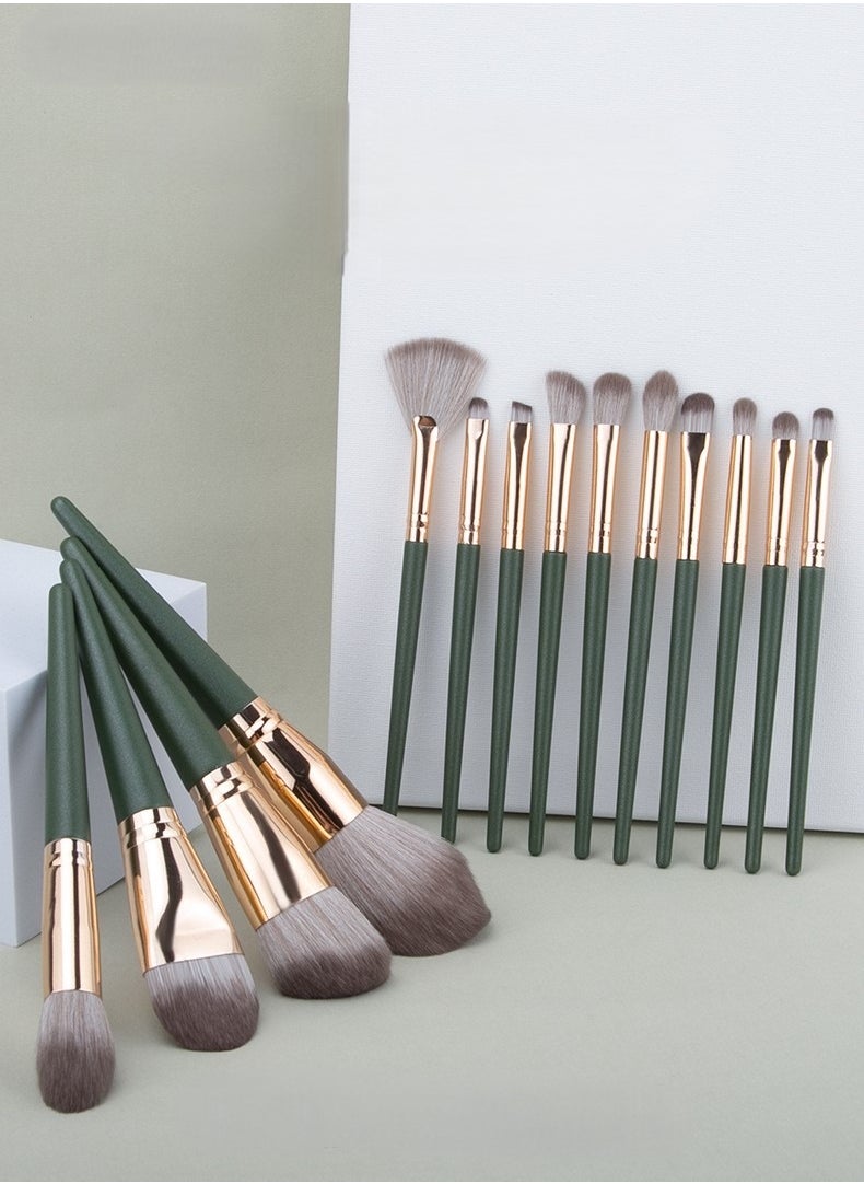 Generic 14-Piece Makeup Brush Set, Soft Bristle Blush and Eyeshadow Brushes, Portable Full Set Beauty Tools Gift  - Image 3