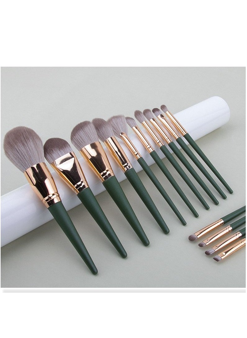 Generic 14-Piece Makeup Brush Set, Soft Bristle Blush and Eyeshadow Brushes, Portable Full Set Beauty Tools Gift  - Image 5