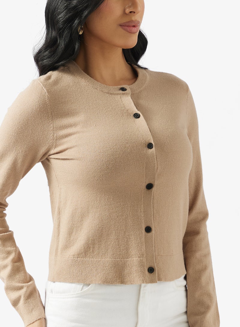 VERO MODA Vicky Long Sleeve O-Neck Button Cardigan - Image 3