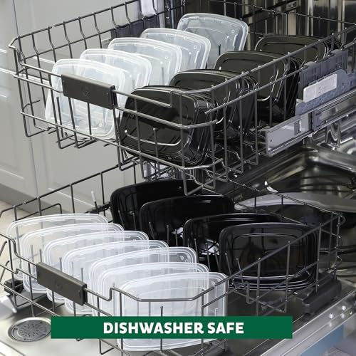 Freshware حاويات تحضير الوجبات من فريش وير 15 قطعة (عبوة من 1) حاويات تخزين الطعام مع أغطية، صندوق بنتو، خالية من BPA، قابلة للتكديس، آمنة للاستخدام في الميكروويف/غسالة الصحون/الفريزر (28 أونصة) (قد يختلف اللون) - Image 4