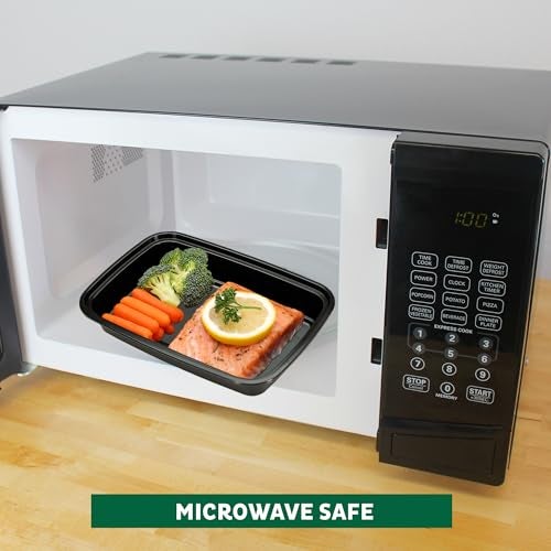 Freshware حاويات تحضير الوجبات من فريش وير 15 قطعة (عبوة من 1) حاويات تخزين الطعام مع أغطية، صندوق بنتو، خالية من BPA، قابلة للتكديس، آمنة للاستخدام في الميكروويف/غسالة الصحون/الفريزر (28 أونصة) (قد يختلف اللون) - Image 3