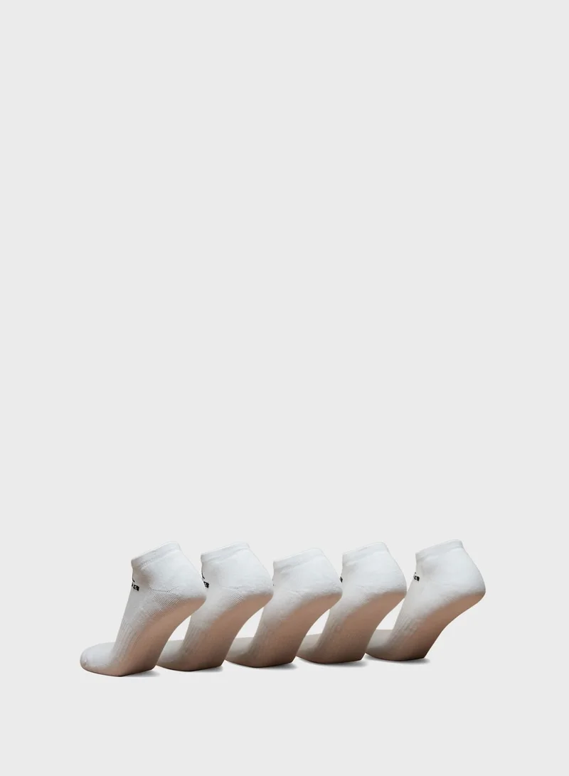 Kappa 3 Pack Logo Detail Ribbed Ankle Socks