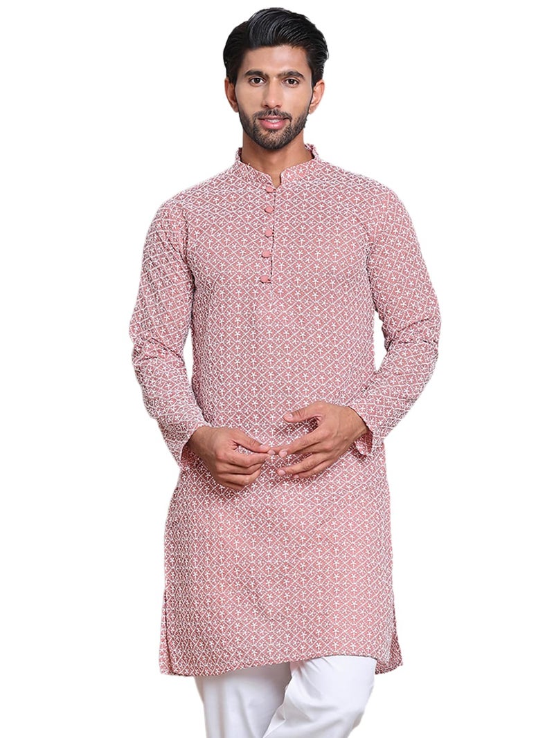 jompers طقم كورتا مزخرف بالأزهار من جومبرز للرجال من قطن مخلوط - Image 1