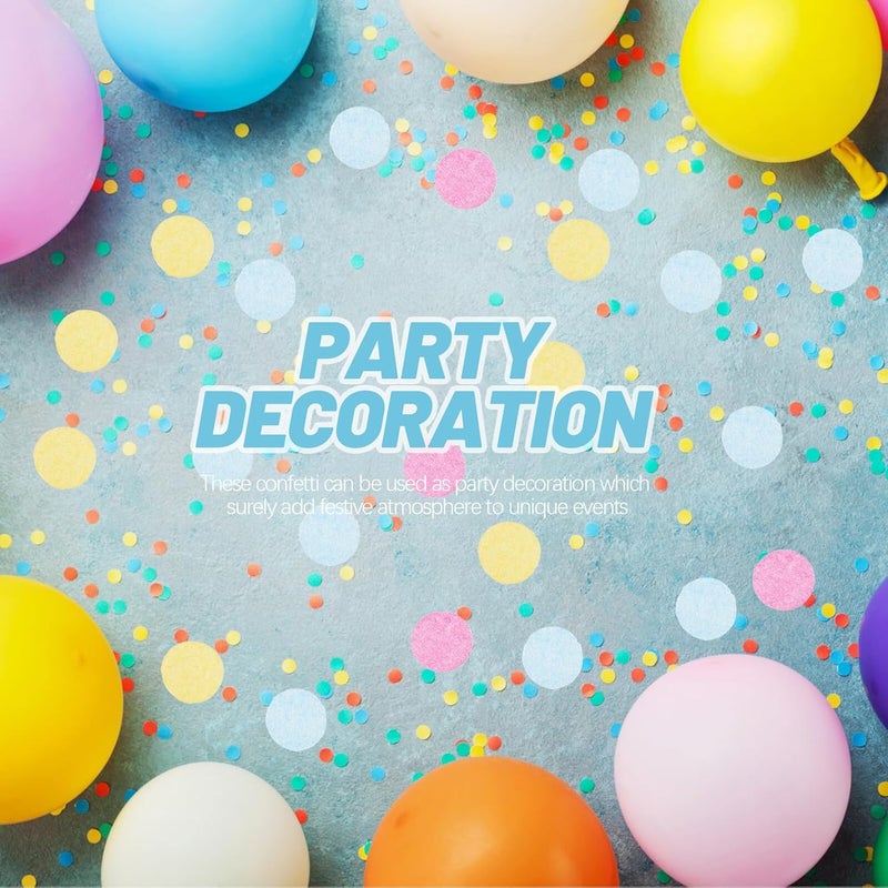 رقائق الكونفيتي للاحتفالات (Festival Confetti)، وزن 100 جرام، لتزيين الموائد في الأعراس وحفلات التهنئة، ومستلزمات حفلات الميلاد - Image 5
