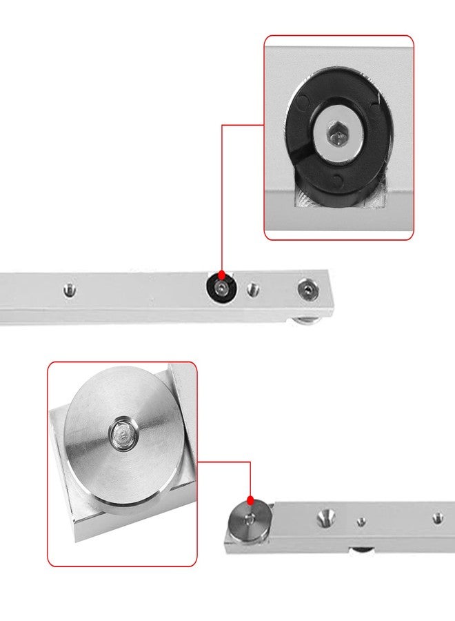 فلاين قضيب ميتري من سبائك الألومنيوم، قضيب قياس منشار طاولة منزلق، قضيب مسار فتحة على شكل حرف T، قضيب تثبيت أداة سكة ميتري لطاولات التوجيه والأعمال الخشبية (300 مم 11.81 بوصة) - Image 5