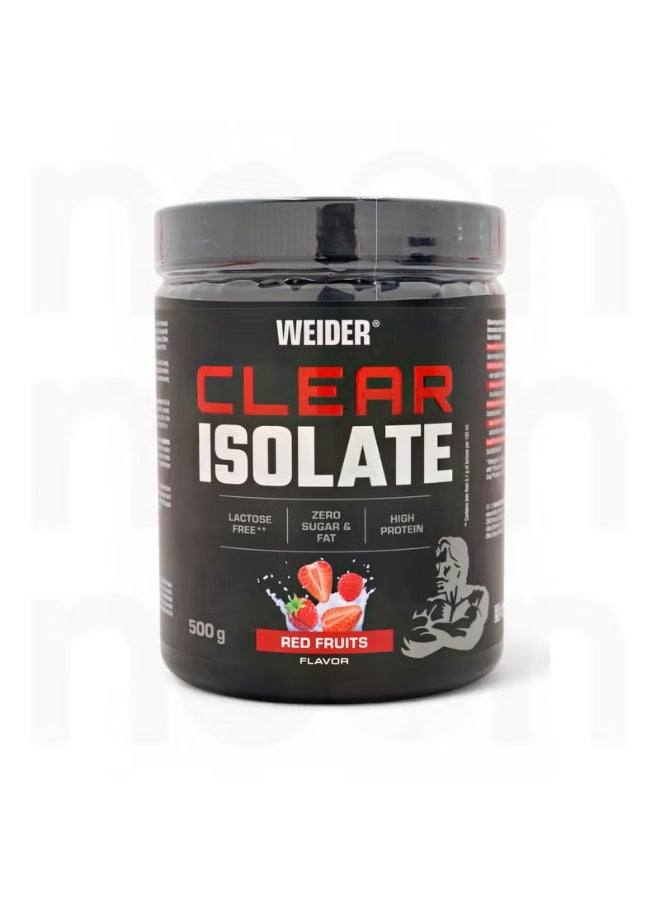 Weider Clear Isolate 500g – Red Fruits Flavor – Whey Protein Isolate - Image 1
