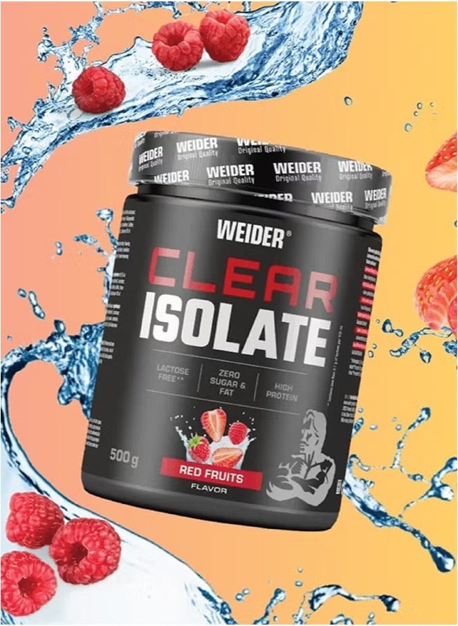 Weider Clear Isolate 500g – Red Fruits Flavor – Whey Protein Isolate - Image 4