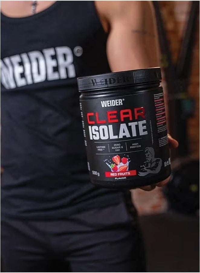 Weider Clear Isolate 500g – Red Fruits Flavor – Whey Protein Isolate - Image 3