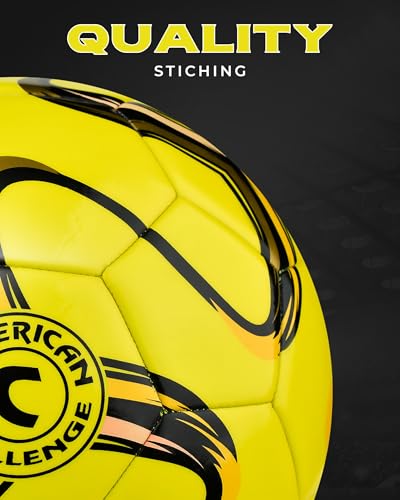 American Challenge Brasilia Soccer Ball – Professional Training Soccer Ball for Grass Fields – Durable TPU Machine Stitched Soccer Balls – Sizes 2, 3, 4 & 5 – Outdoor Practice & Match Play - Image 3