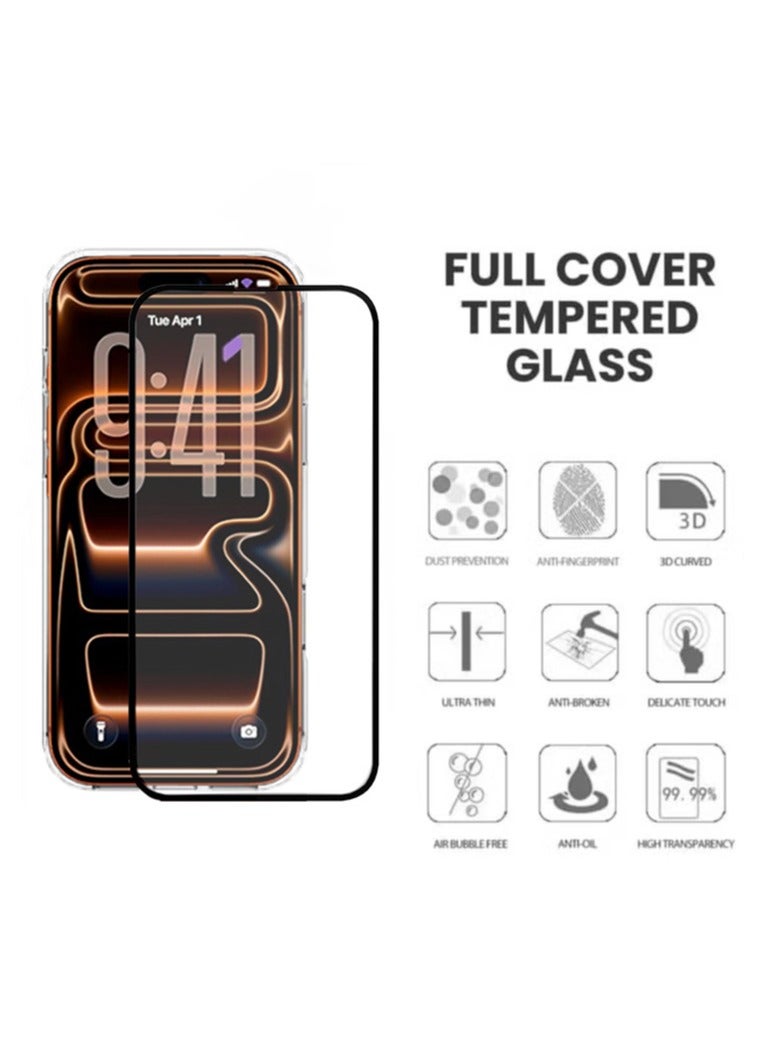 BlueFire HD Tempered Glass Screen Protector for iPhone 17 Pro – 9H Hardness, Anti-Static, Ultra-Clear, Scratch Resistant, Anti-Fingerprint, High Sensitivity Touch, Easy Bubble-Free Installation - Image 2