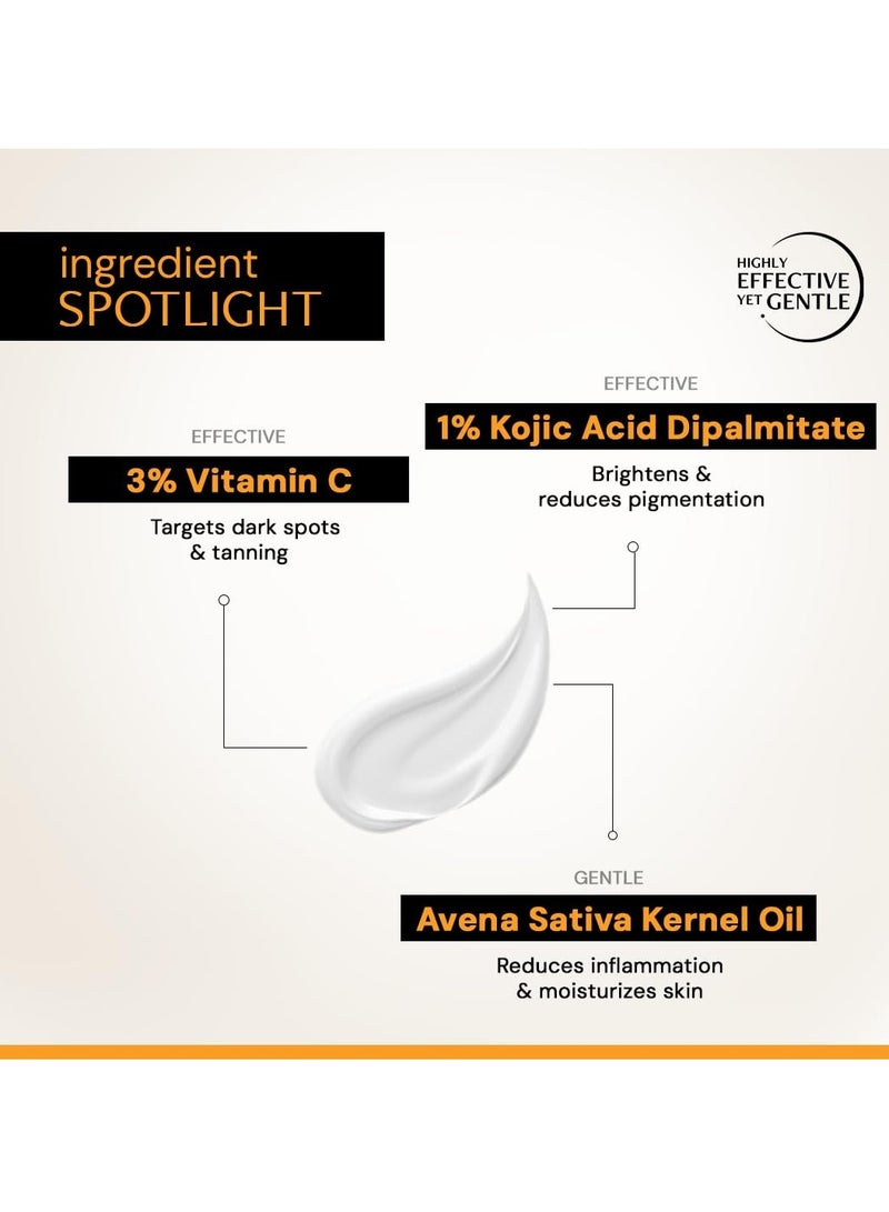 Deconstruct Niacinamide Brightening Face Moisturizer|  1% Kojic Acid + 3% Vitamin C | For Dark Spots And Uneven Skin Tone | Brightens & Hydrates | 50 Gm - Image 4