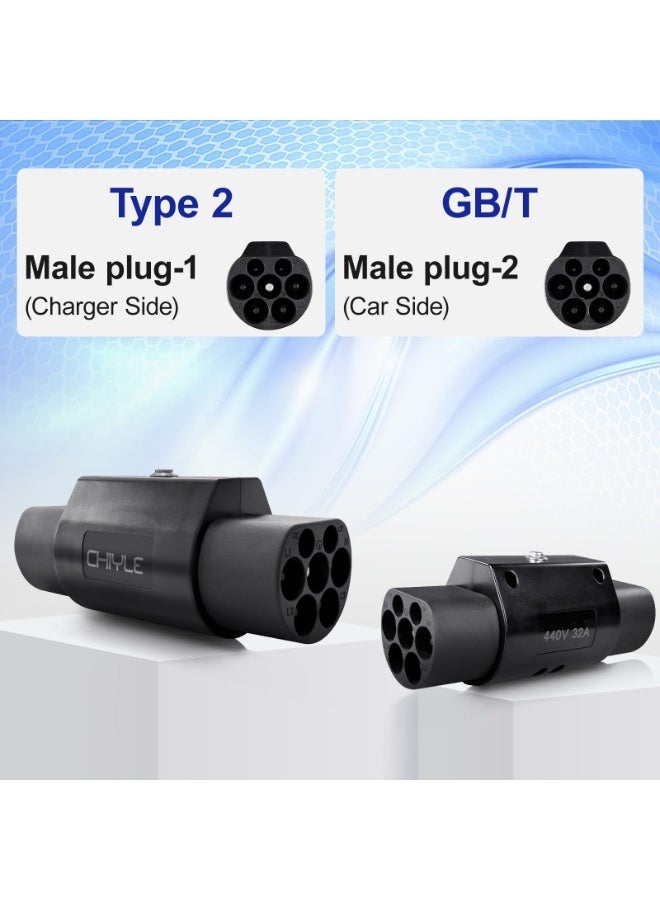SUPER 5 Type 2 to GBT EV Charger Adapter 32A 380V - EV Charging Cable Adapter Easy Carry & Use - Image 2