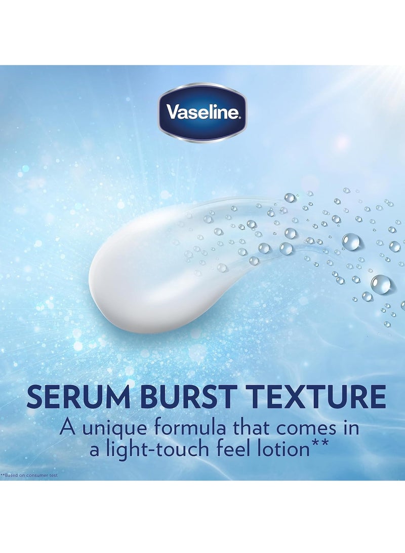 فازلين لوشن الجسم الأساسي الموحد اللون، نعومة وإشراقة، سيروم جلوتا هيا، أقوى بعشر مرات من فيتامين سي، مرطب بعمق، 200 مل (عبوة من قطعتين) - Image 3