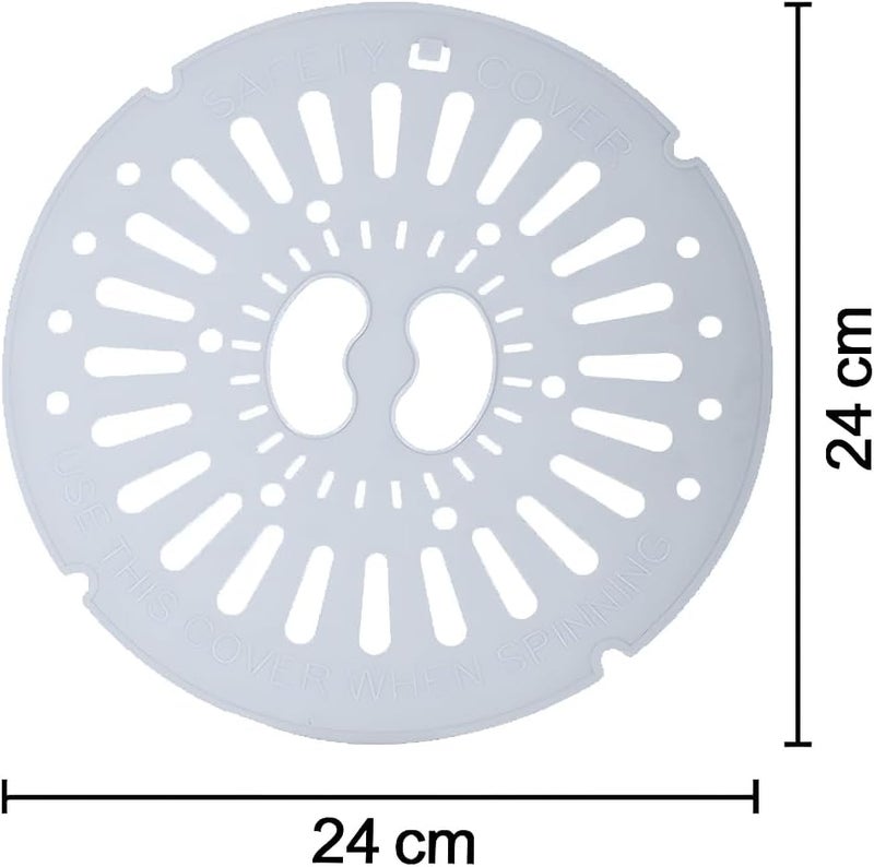 MEETO Spin Cover, Spin Cap, Safety Dryer Lid Suitable for semi Automatic Washing Machine Match Size 7Kg, 6.5Kg, 6Kg, Multicolor (Size 24cm) Pack of 1 - Image 5
