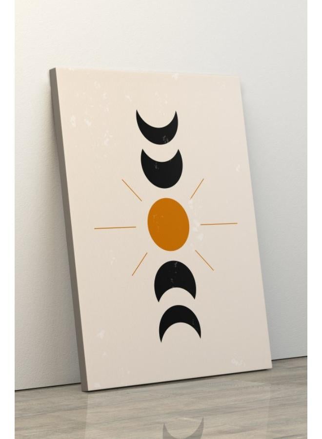 Home Gallery Moon phases wall art black moon Printed canvas wall art - Image 4