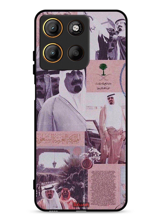 Tolwak Motorola Moto G15 Protective Case Cover King Abdullah Vintage Poster