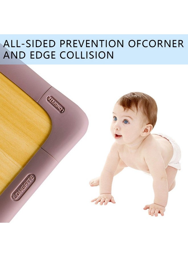 LONGFITE Corner Protectors and Edge Guards Baby Proof Corner Covers and Bumpers Cushion Top Grade Silicone Non-Choking Risk with Strong Stickiness (8 Pack) (Edge Guards Dark Brown, Edge) - Image 4