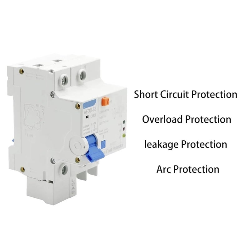 AFDD 63 25A 220V 3P+N قاطع دائرة واقي من قوس العطل مع حماية من الحمل الزائد والدائرة القصيرة والتسرب - Image 5