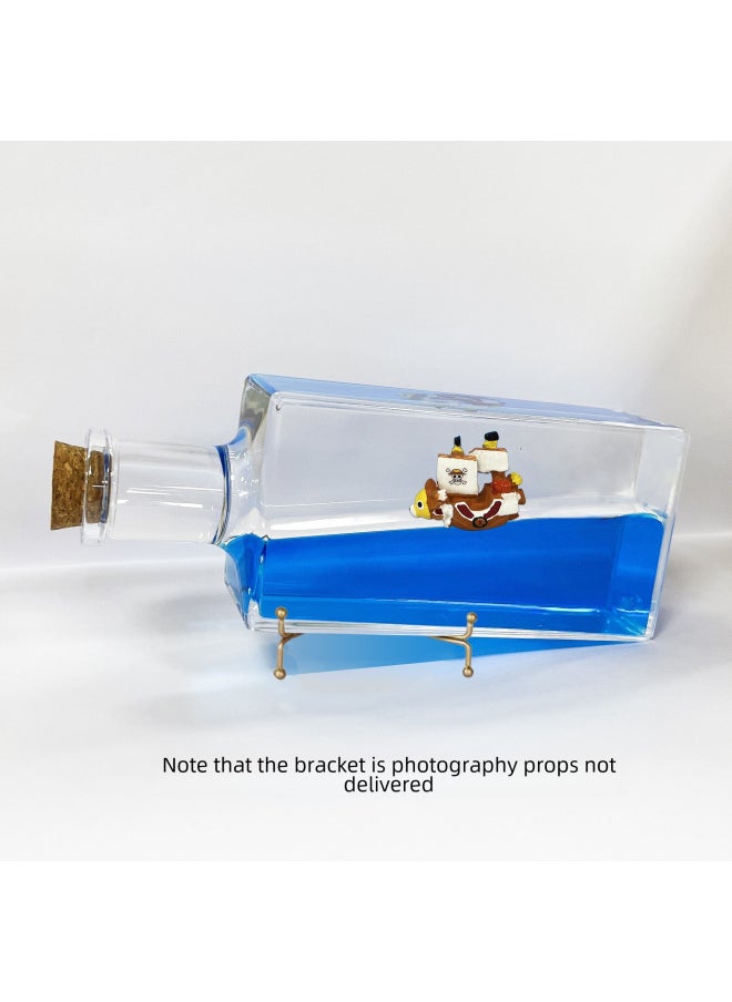 Generic - Pirate Miles Sunshine Cruise Fluid Floating Bottle Desktop Decoration Sunny Titanic Couple's Birthday-Color: Miles Sunshine ] - Image 1