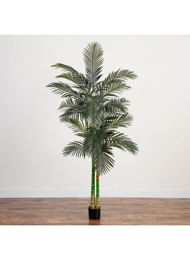 Nearly Natural 5326 8ft. Golden Cane Palm Silk Tree,Green - Image 4