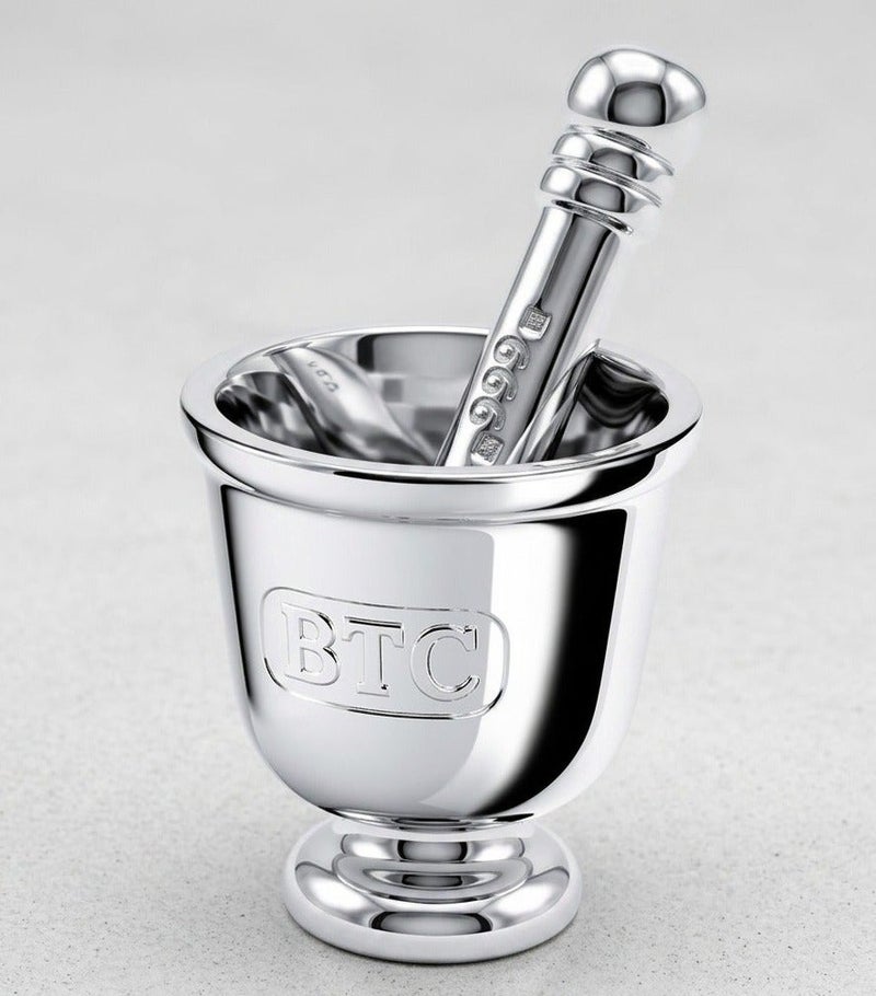 BTC 41.10g Mortar Silver Set - Image 1