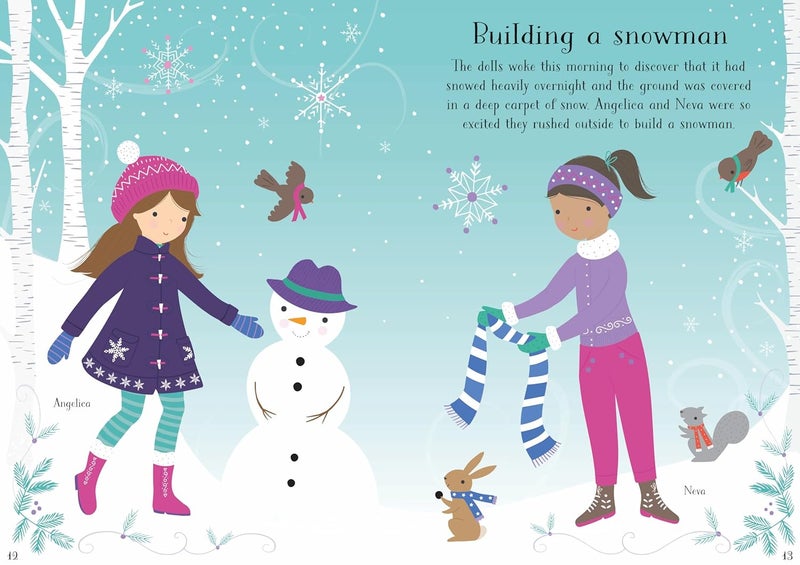 Usborne GB Little Sticker Dolly Dressing Christmas - Image 4