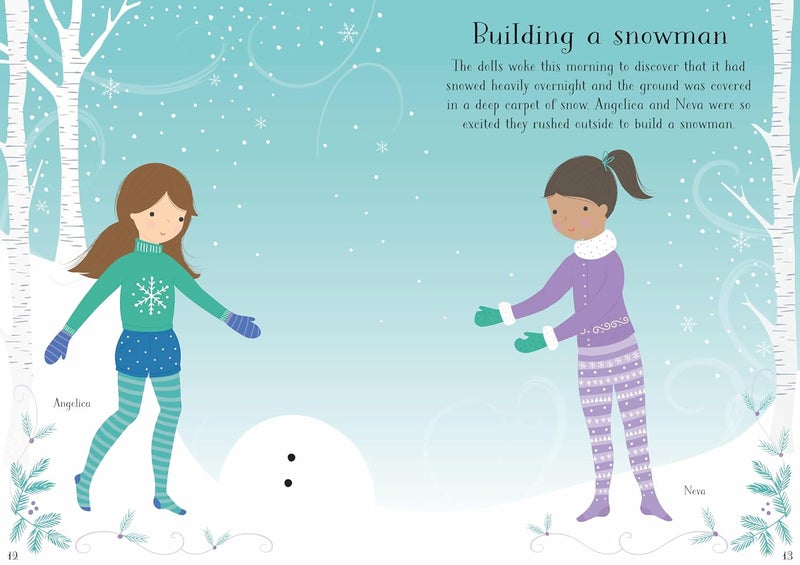 Usborne GB Little Sticker Dolly Dressing Christmas - Image 3