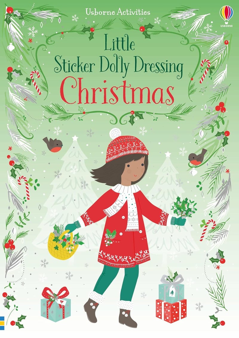 Usborne GB Little Sticker Dolly Dressing Christmas - Image 1