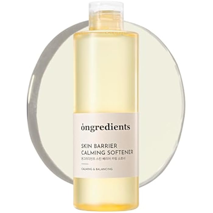 ONGREDIENTS Skin Barrier Calming Softener | Daily Soothing Toner for Dry, Sensitive Skin | Panthenol, Hyaluronic Acid, Ceramide, Hydrating, pH Balancing | Vegan, Korean Skin Care 250ml / 8.45 fl Oz - Image 1
