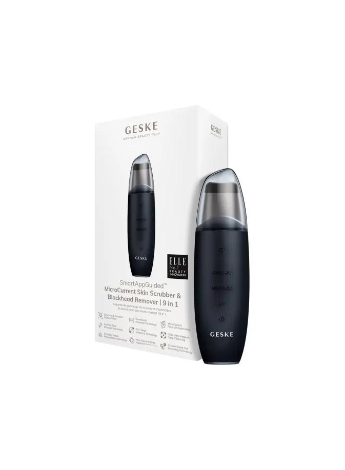 Geske MicroCurrent Skin Scrubber and Blackhead Remover 9 in 1 SmartAppGuided Black 1unit - Image 4