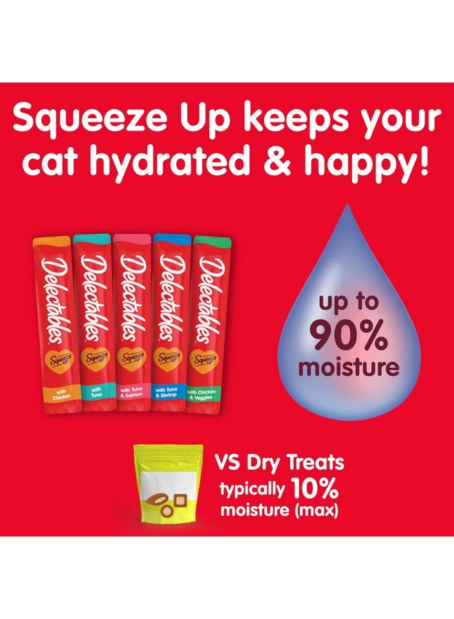 Hartz Delectables Squeeze Up Variety Pack, Creamy Squeezable Puree, Lickable Wet Cat Treats, Grain Free, No Added Fillers, No by-Products, No Added Preservatives, 0.5 Ounces Tube, 104 Tubes Total - Image 3