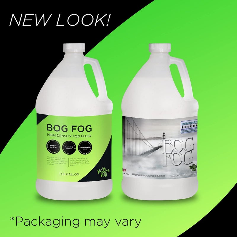 froggys fog عصير ضباب فروغي، كثافة عالية، سائل ضباب طويل الأمد لآلات الضباب المعتمدة على الماء، مثالي للمحترفين وصائدي الأشباح في المنزل، والحدائق الترفيهية، ومصممي الإضاءة، نصف جالون (64 أونصة) - Image 2